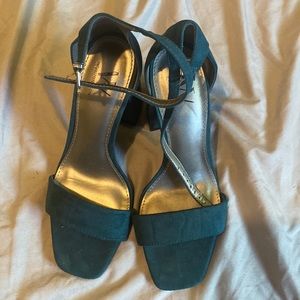 Emerald green formal heels
